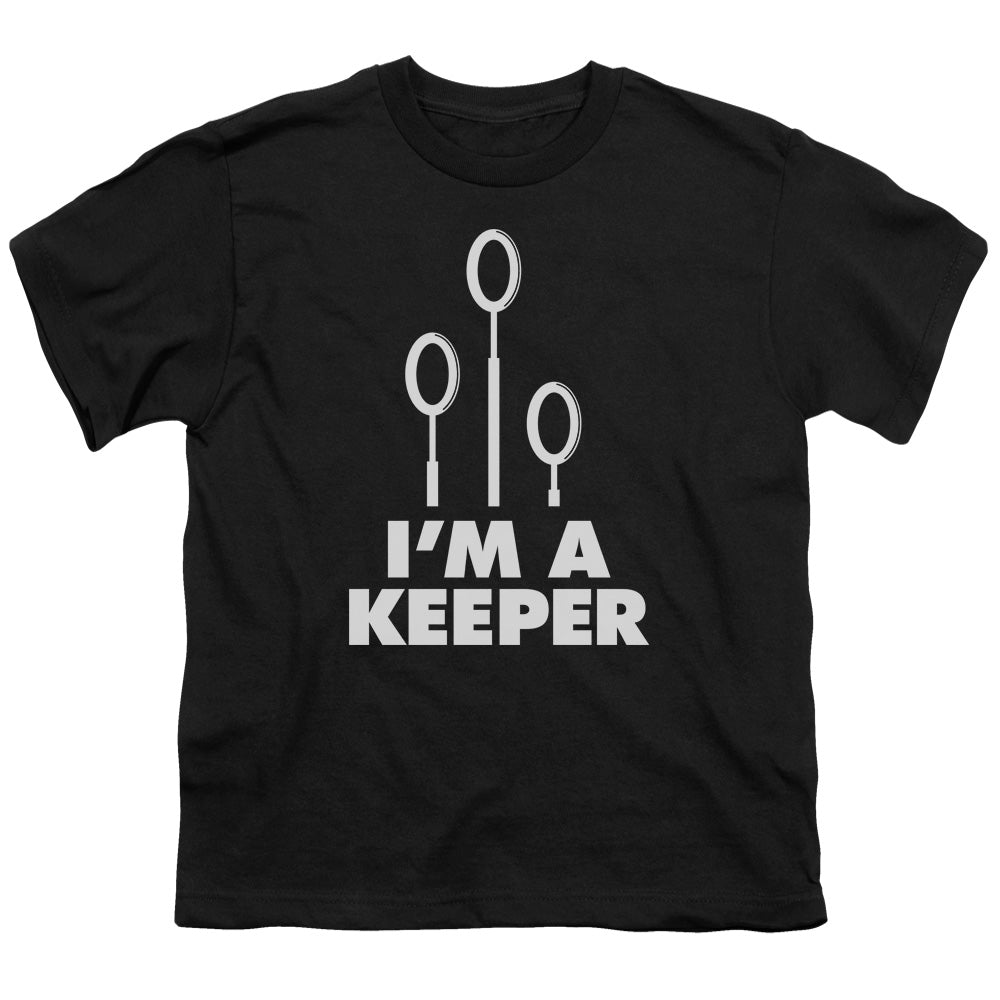 Harry Potter Keeper Kids Youth T Shirt Black Officially Licensed
