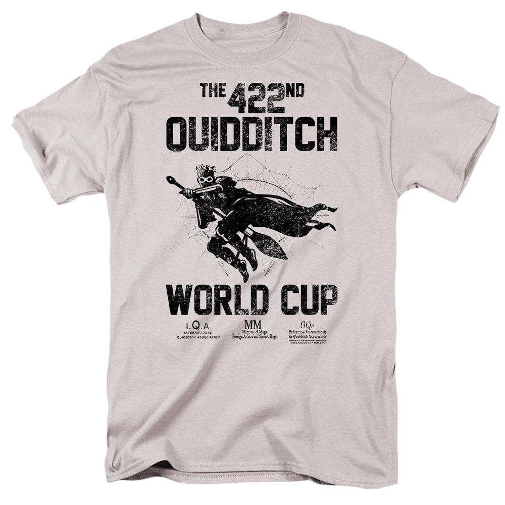 Harry Potter World Cup Mens T Shirt Silver Officially Licensed