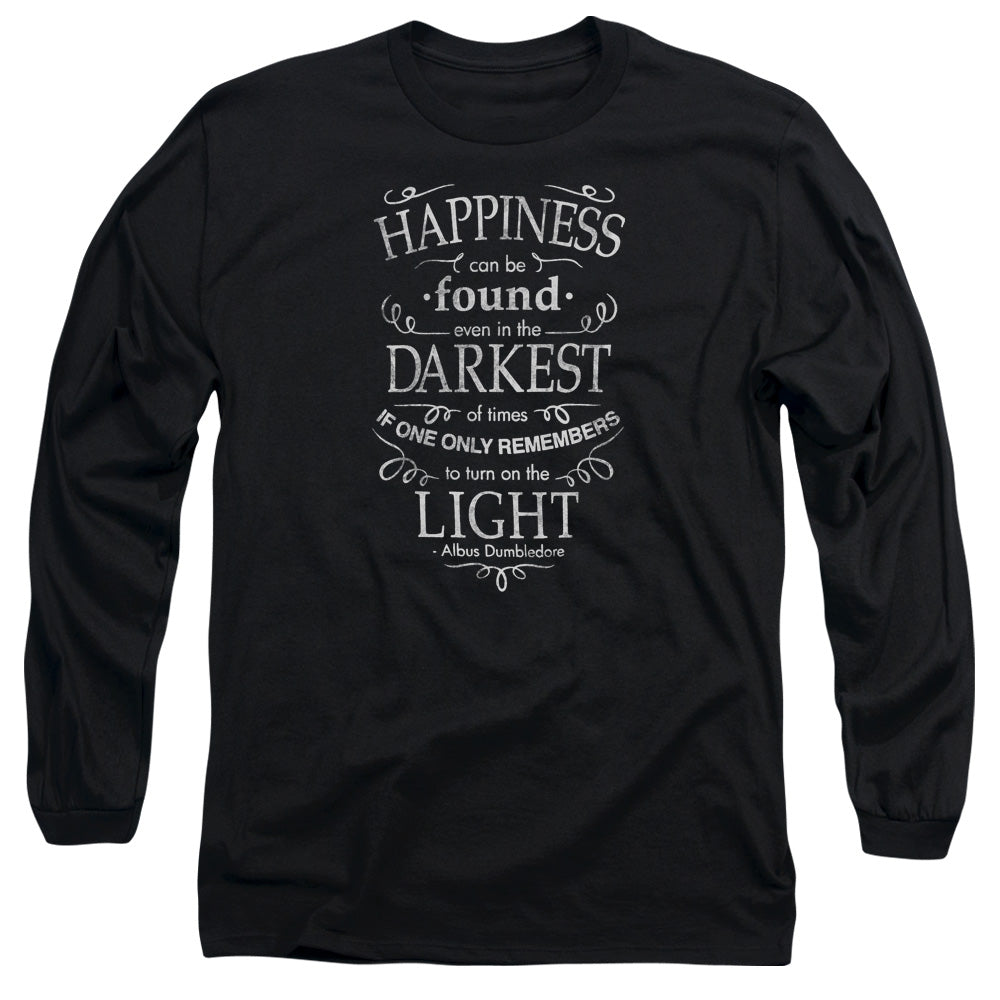 Harry Potter Happiness Mens Long Sleeve Shirt Black Officially Licensed Officially Licensed