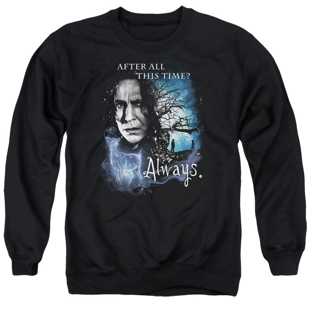 Harry Potter Always Mens Crewneck Sweatshirt Black Officially Licensed