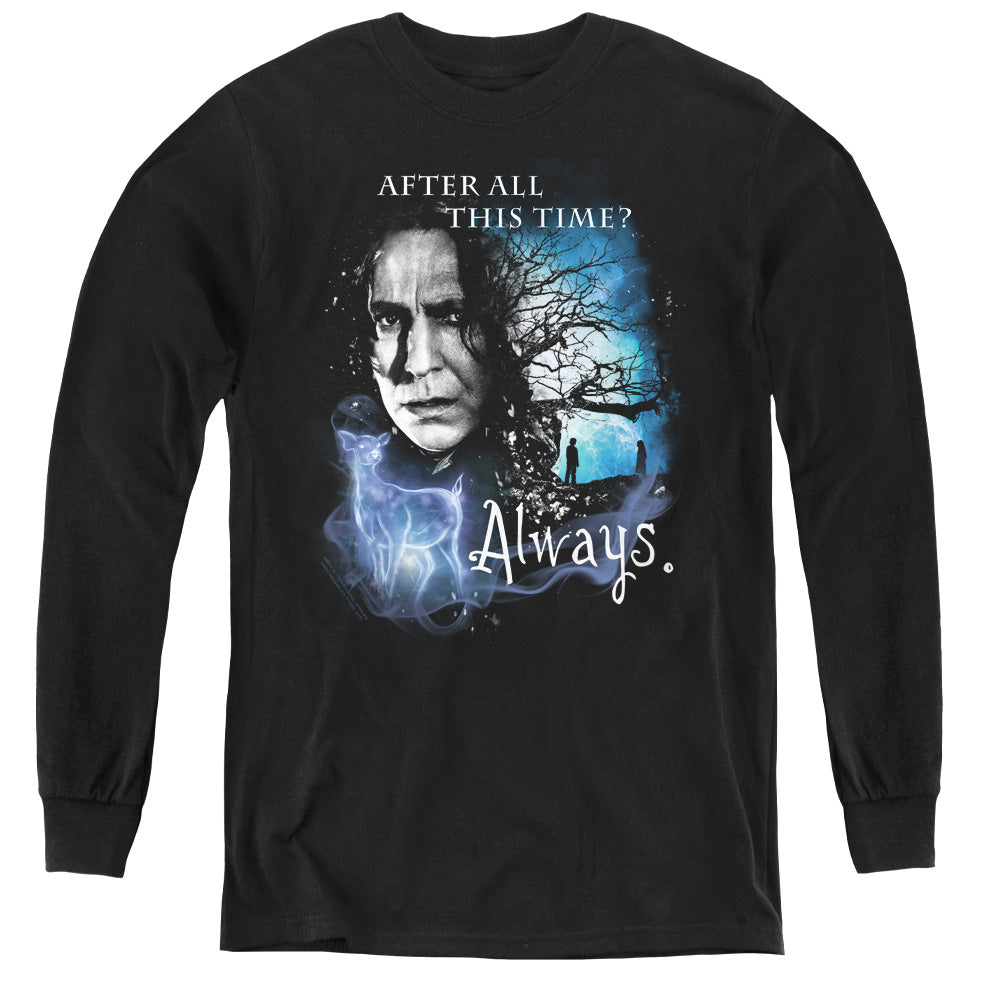 Harry Potter Always Long Sleeve Kids Youth T Shirt Black Officially Licensed