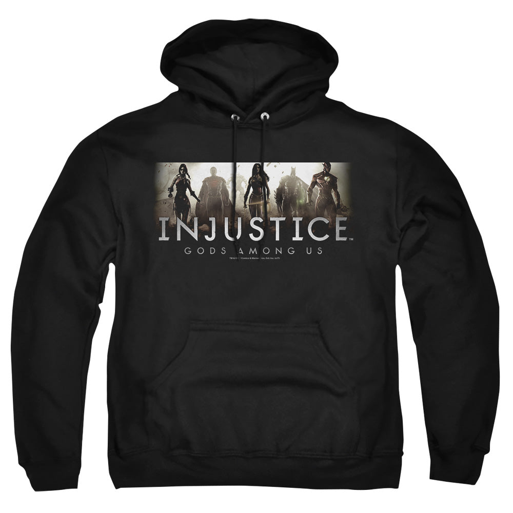 Injustice Gods Among Us Logo Mens Hoodie Black