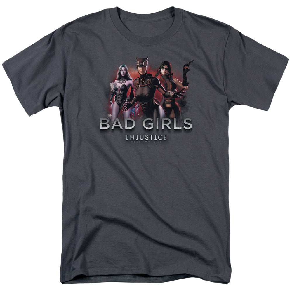 Injustice Gods Among Us Bad Girls Mens T Shirt Charcoal Officially Licensed