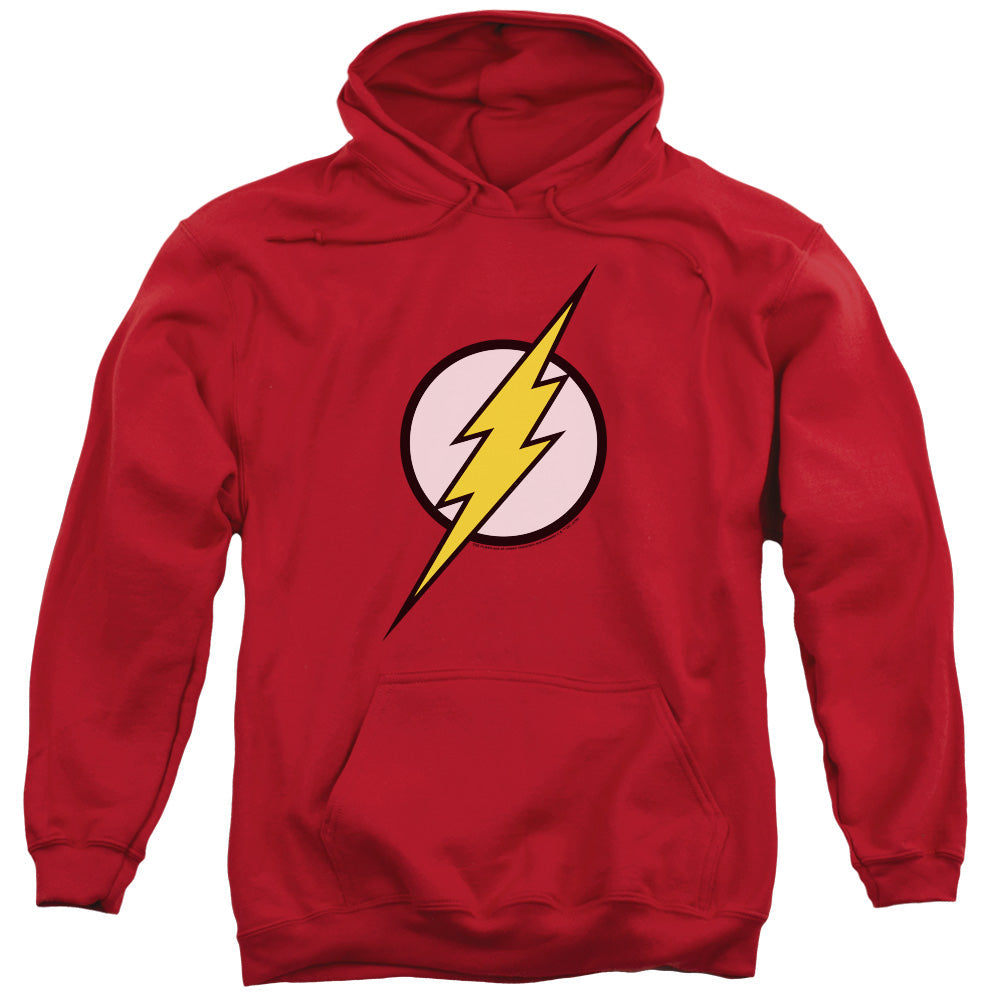 Justice League Flash Logo Mens Hoodie Red Officially Licensed