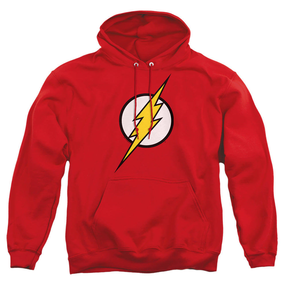 Justice League Of America Flash Logo Mens Hoodie Red Officially Licensed