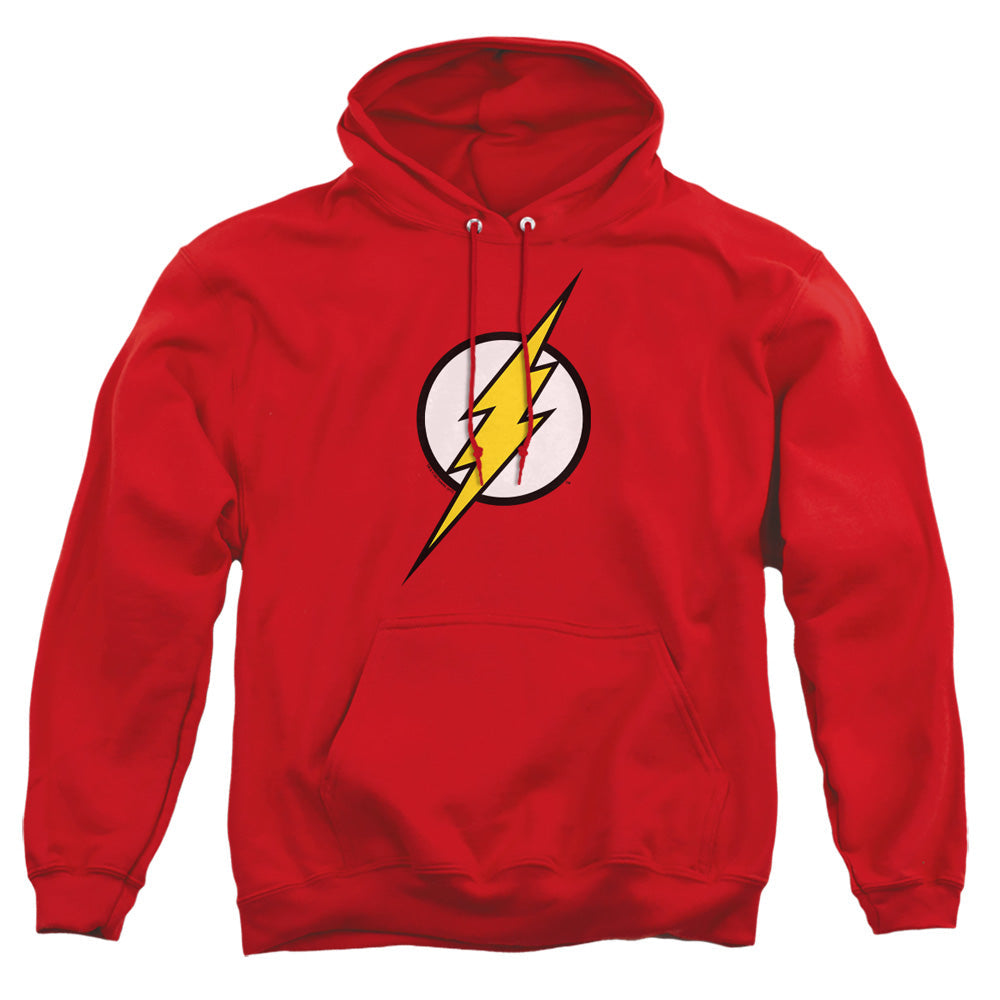 Justice League Of America Flash Logo Mens Hoodie Red Officially Licensed