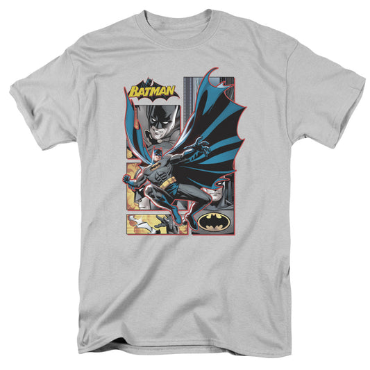 Batman Panels Mens T Shirt Silver Officially Licensed
