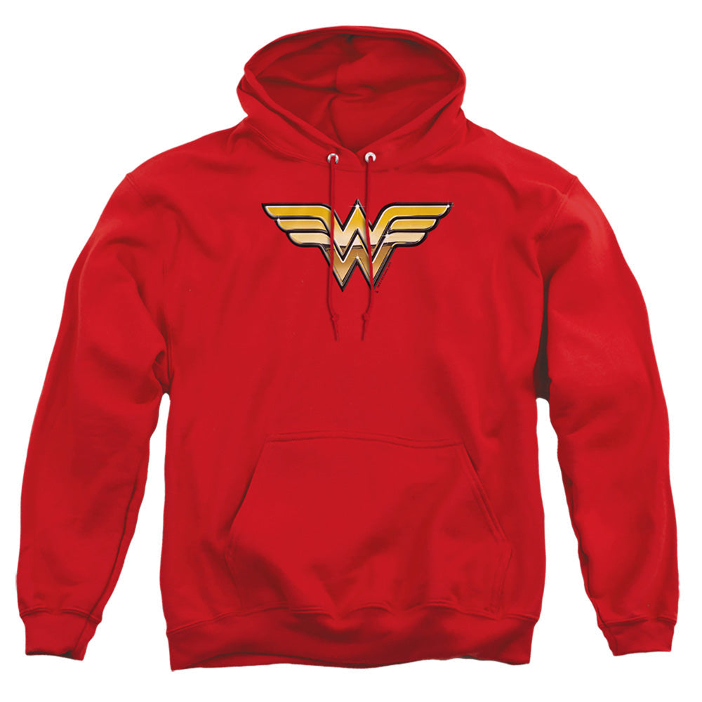 Justice League Of America Golden Mens Hoodie Red Officially Licensed