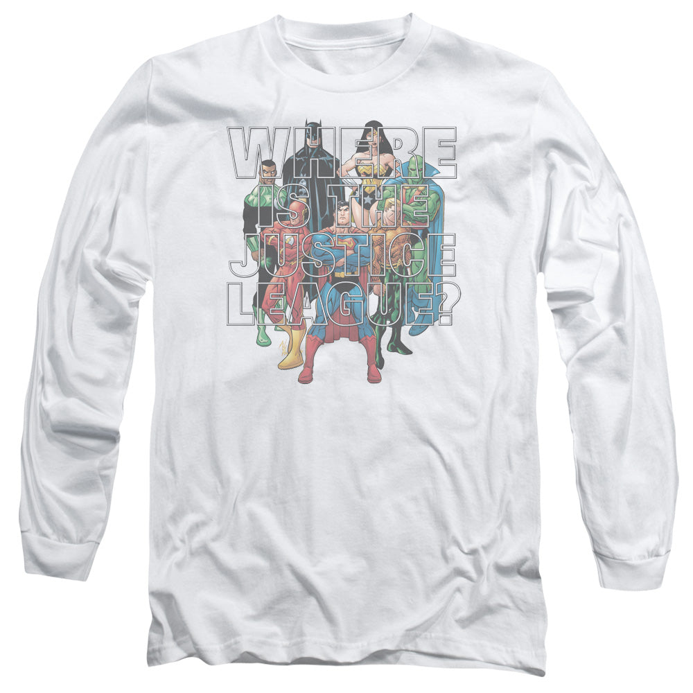 Justice League Classified #1 Cover Mens Long Sleeve Shirt White Officially Licensed