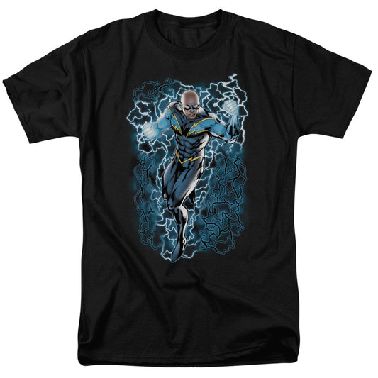Black Lightning Bolts Mens T Shirt Black Officially Licensed