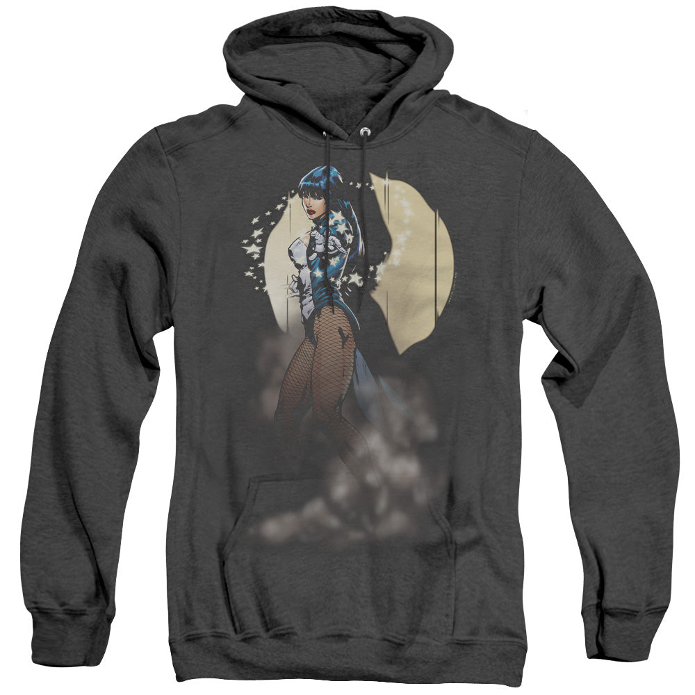 Justice League Zatanna Illusion Heather Mens Hoodie Black Officially Licensed