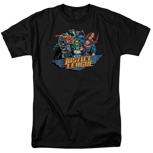 Justice League Of America Ready To Fight Mens T Shirt Black Officially Licensed