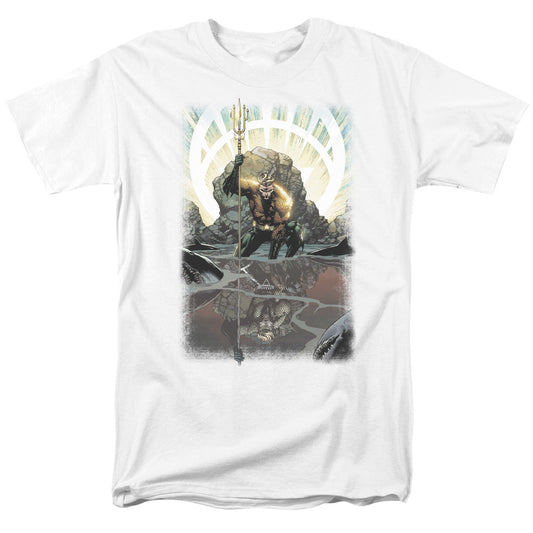 Aquaman Brightest Day Mens T Shirt White Officially Licensed