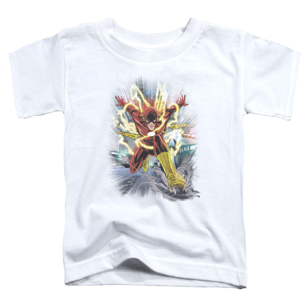 Justice League Brightest Day Flash Toddler Kids Youth T Shirt White Officially Licensed