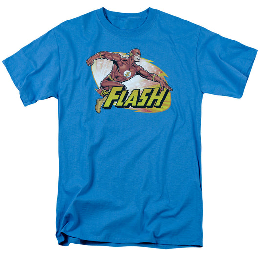 Justice League Of America Flash Zoom Mens T Shirt Turquoise Officially Licensed