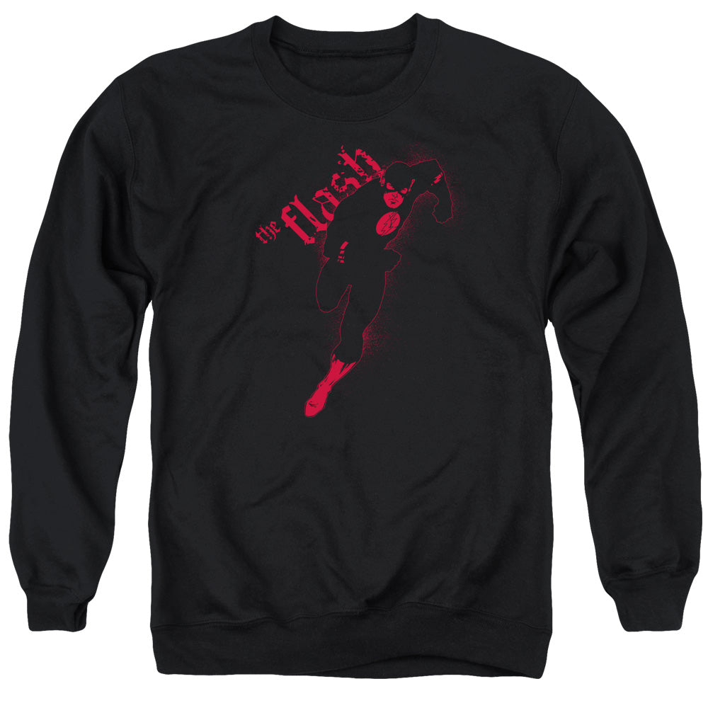 Justice League Of America Flash Darkness Mens Crewneck Sweatshirt Black Officially Licensed