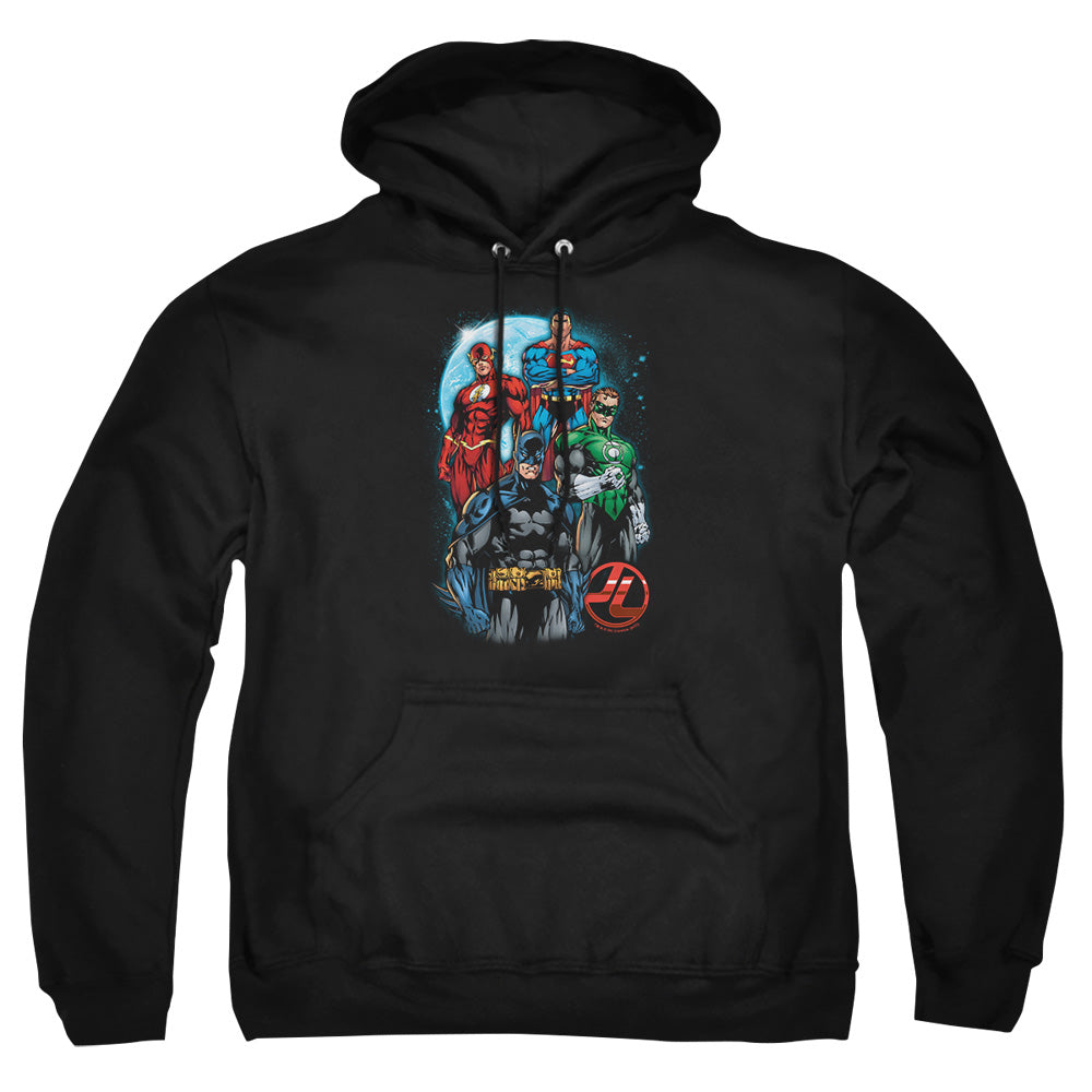 Justice League Of America The Four Mens Hoodie Black Officially Licensed