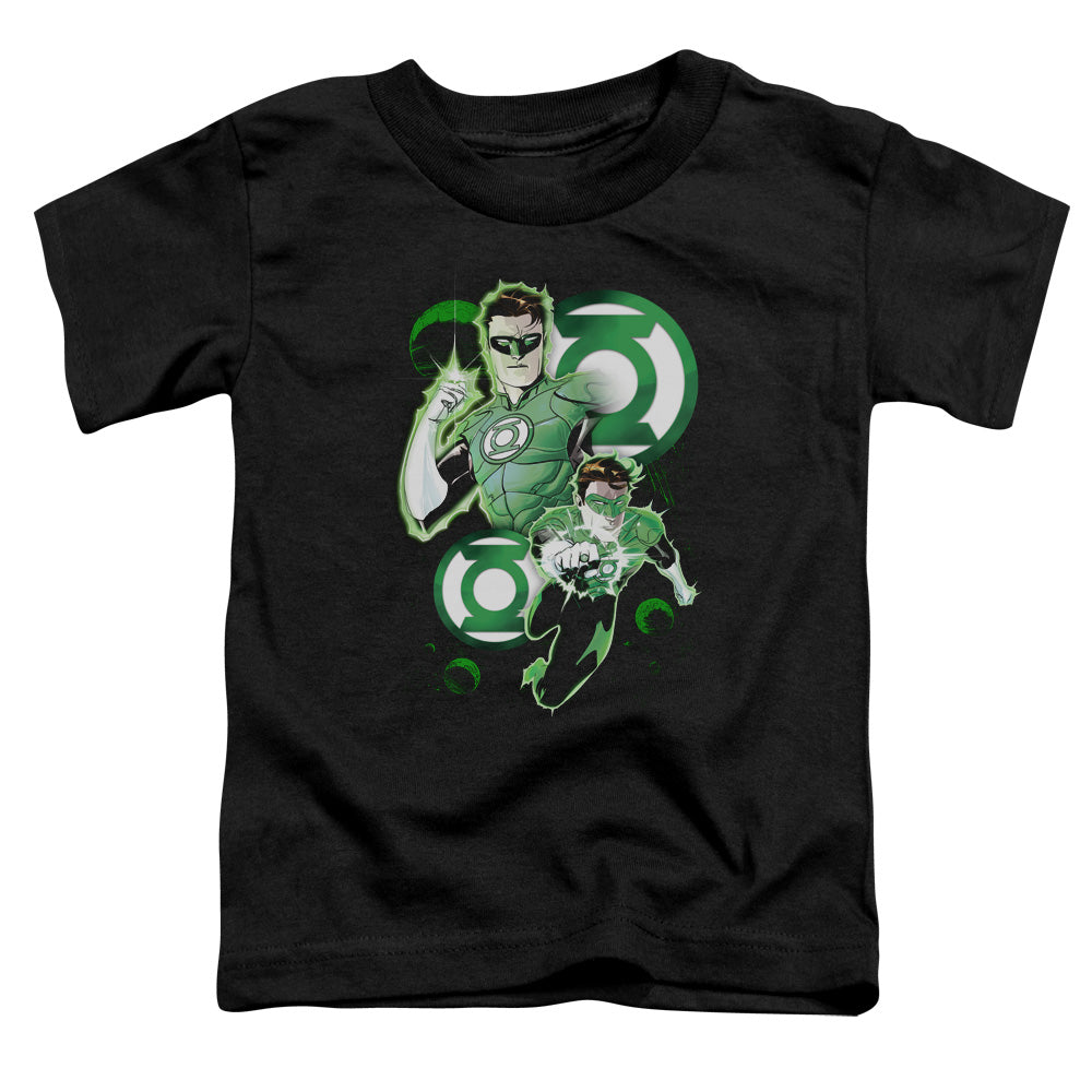 Justice League Gl in Action Toddler Kids Youth T Shirt Black Officially Licensed