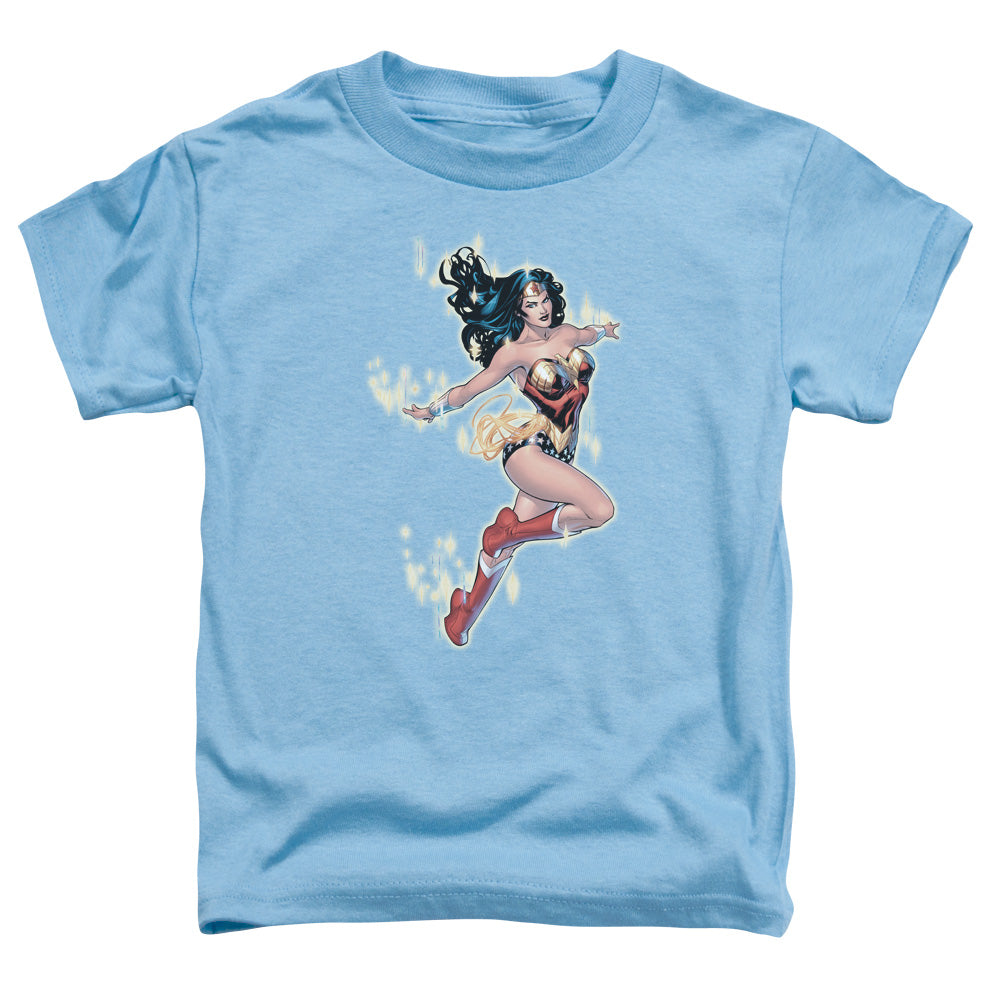 Justice League Simple Wonder Toddler Kids Youth T Shirt Carolina Blue Officially Licensed
