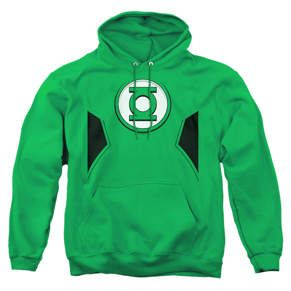 Justice League Of America New Gl Uniform Mens Hoodie Kelly Green Officially Licensed