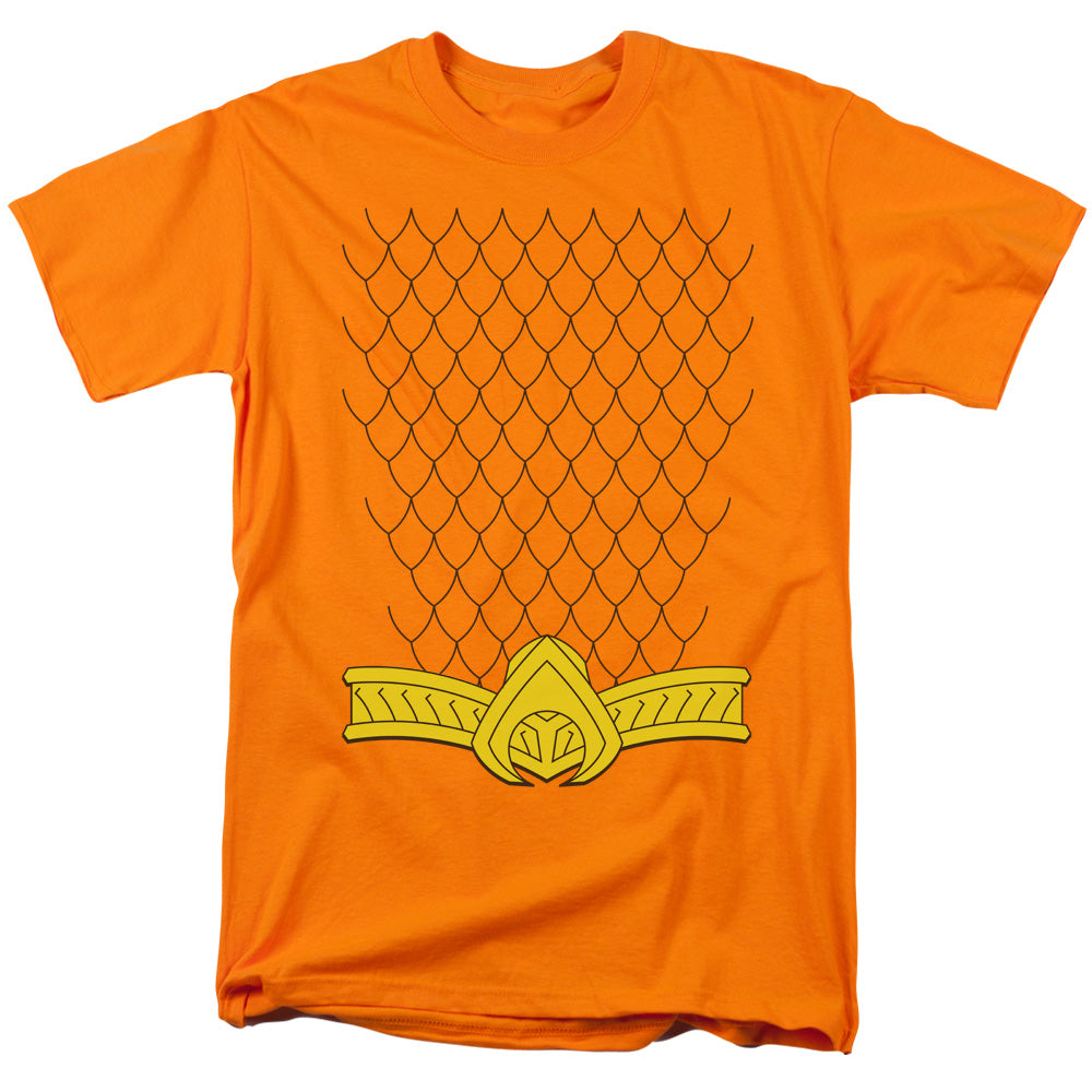 Justice League Of America New Aqua Uniform Mens T Shirt Orange Officially Licensed