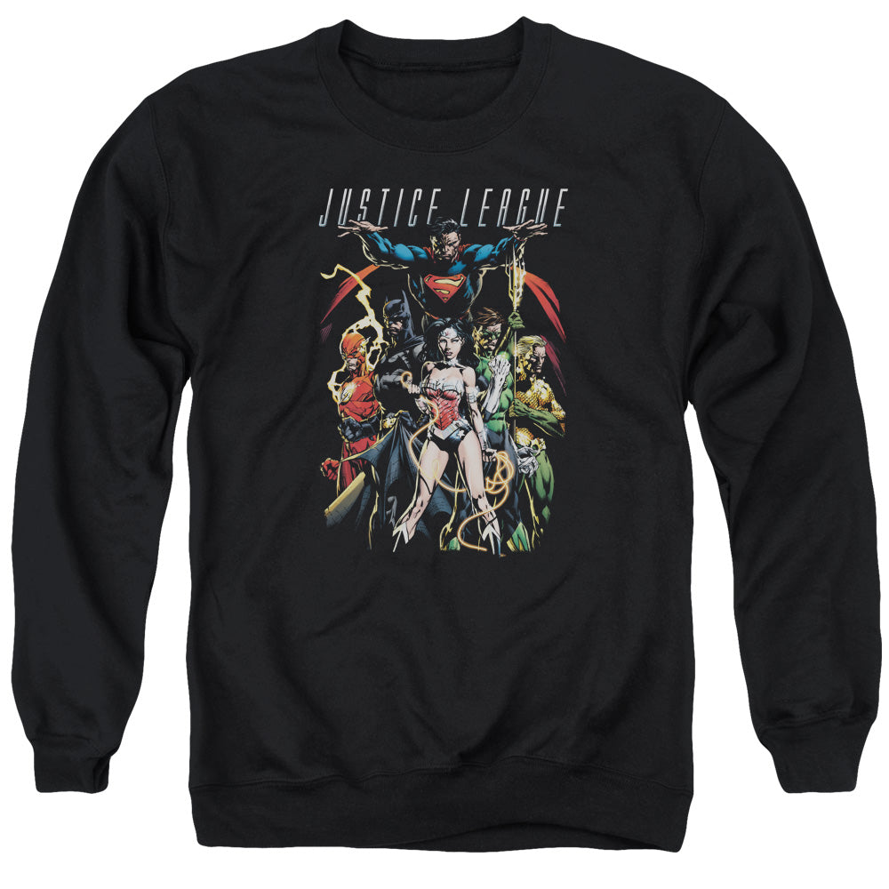Justice League Dark Days Mens Crewneck Sweatshirt Black Officially Licensed