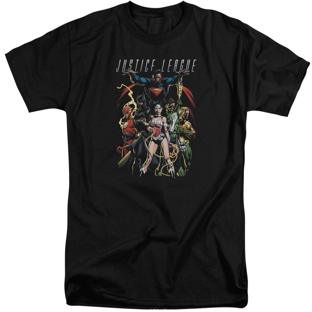 Justice League Dark Days Mens Tall T Shirt Black Officially Licensed