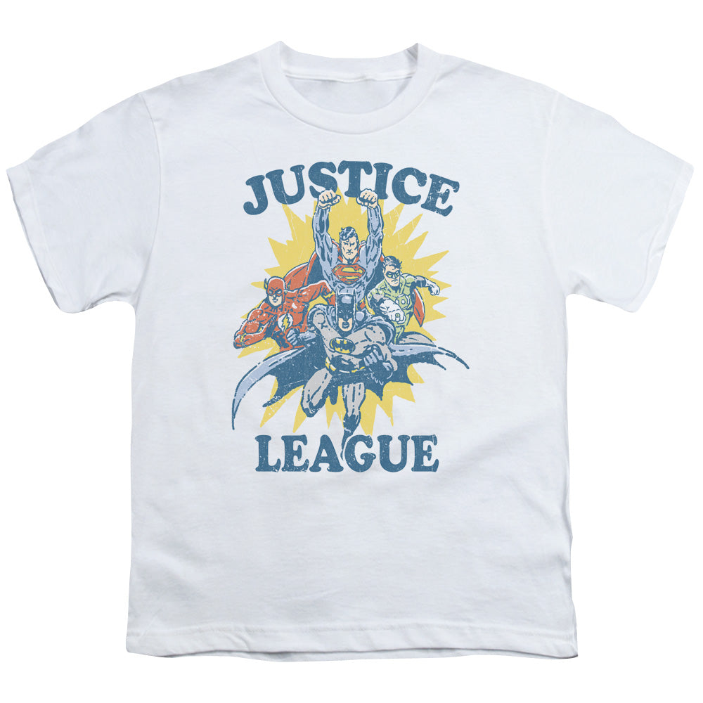 Justice League Lets Do This Kids Youth T Shirt White Officially Licensed