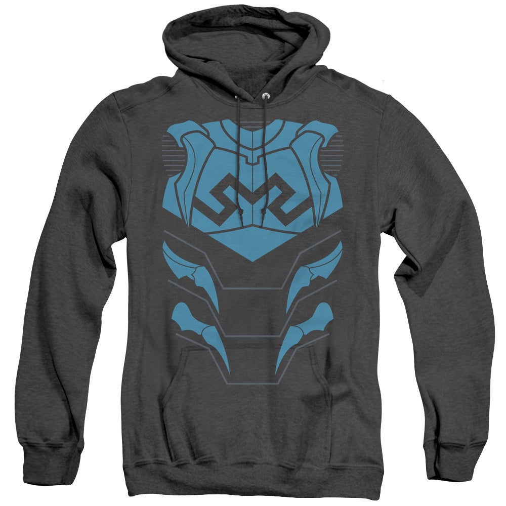 Justice League Of America Blue Beetle Mens Heather Hoodie Black Officially Licensed