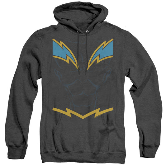 Justice League Of America Black Lightning Heather Mens Hoodie Black Officially Licensed
