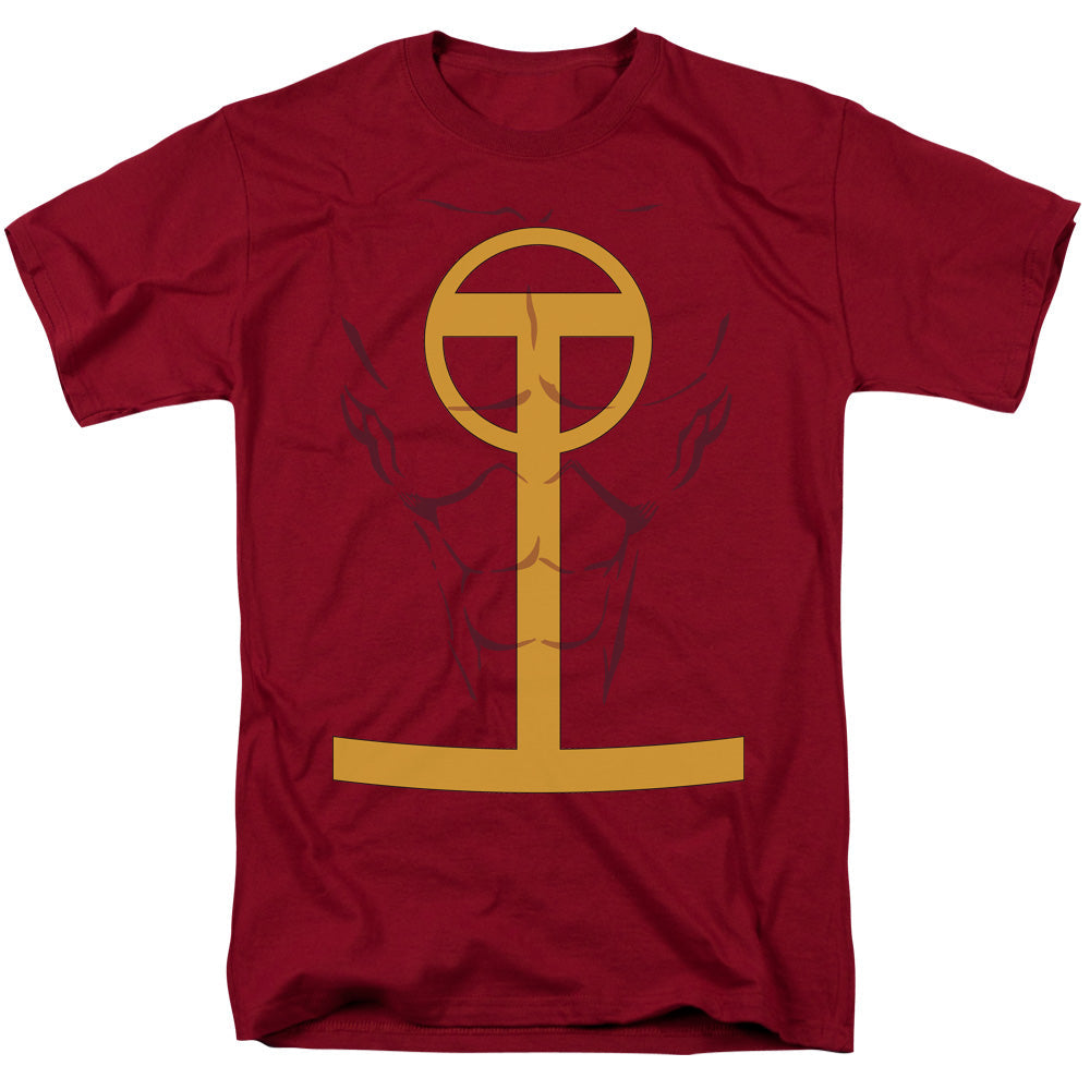 Justice League Of America Red Tornado Mens T Shirt Cardinal Officially Licensed