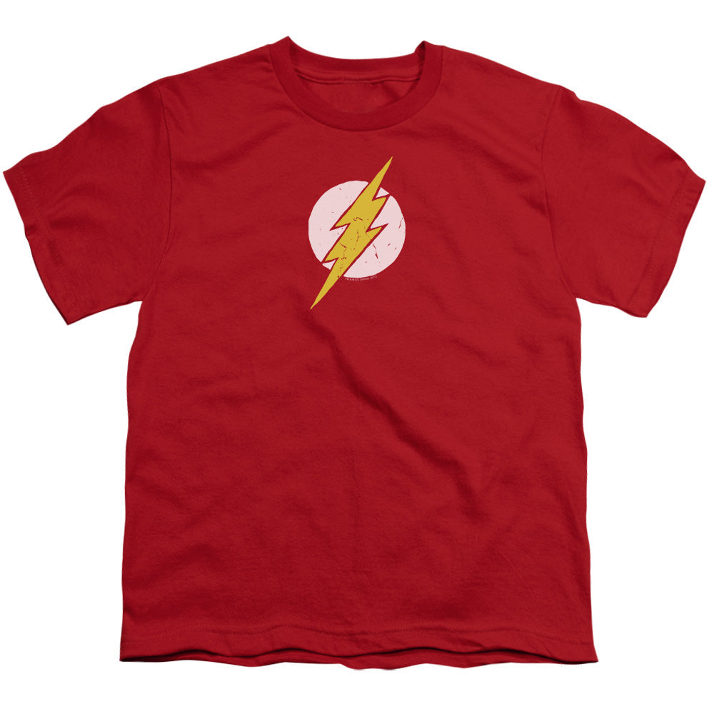 Justice League Rough Flash Kids Youth T Shirt Red Officially Licensed