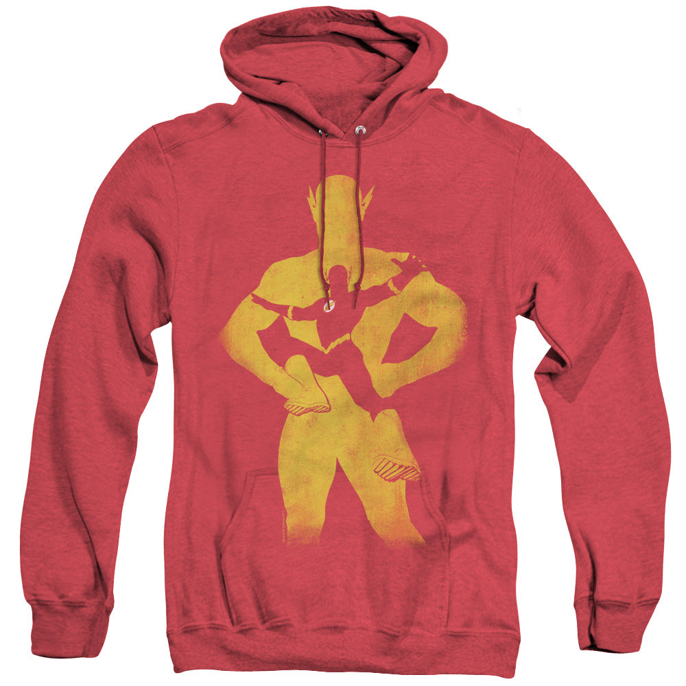 Justice League Of America Flash Knockout Mens Heather Hoodie Red Officially Licensed
