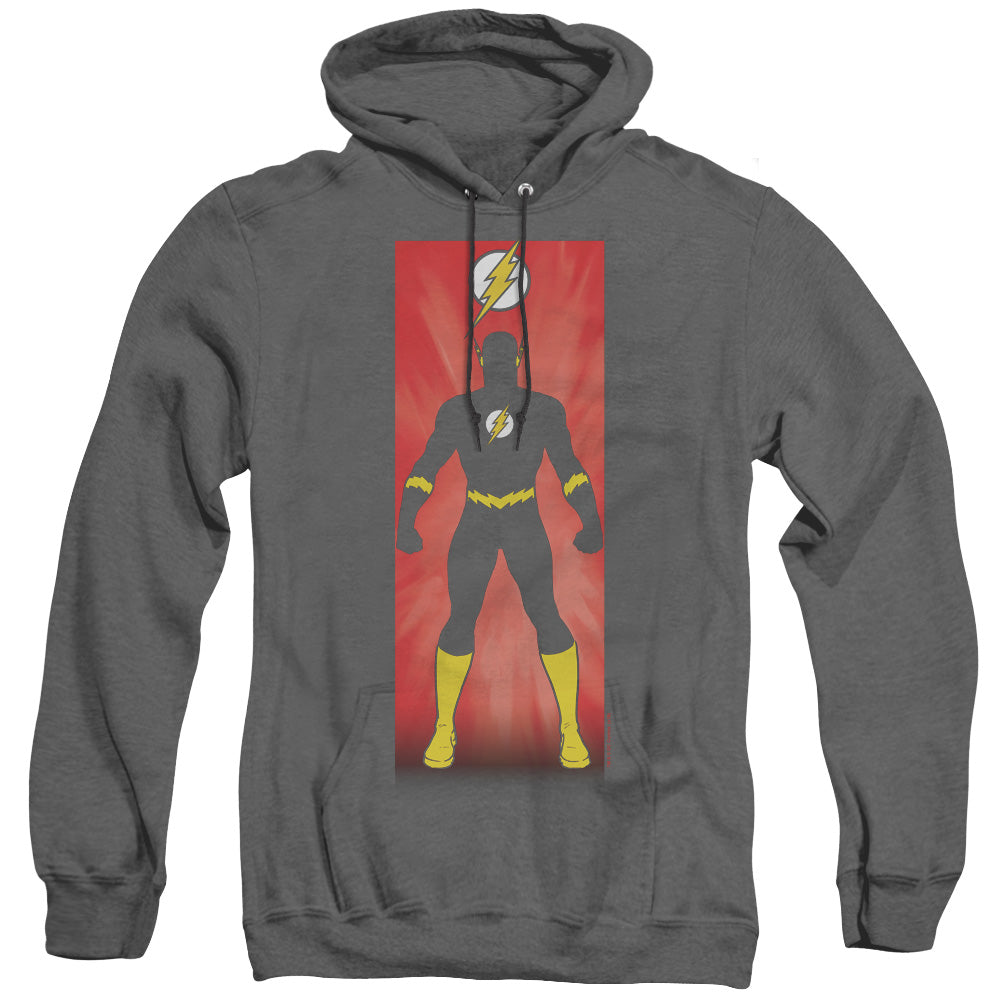 Justice League Flash Block Heather Mens Hoodie Black Officially Licensed