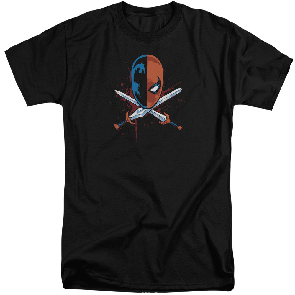 Justice League Of America Crossed Swords Mens Tall T Shirt Black Officially Licensed