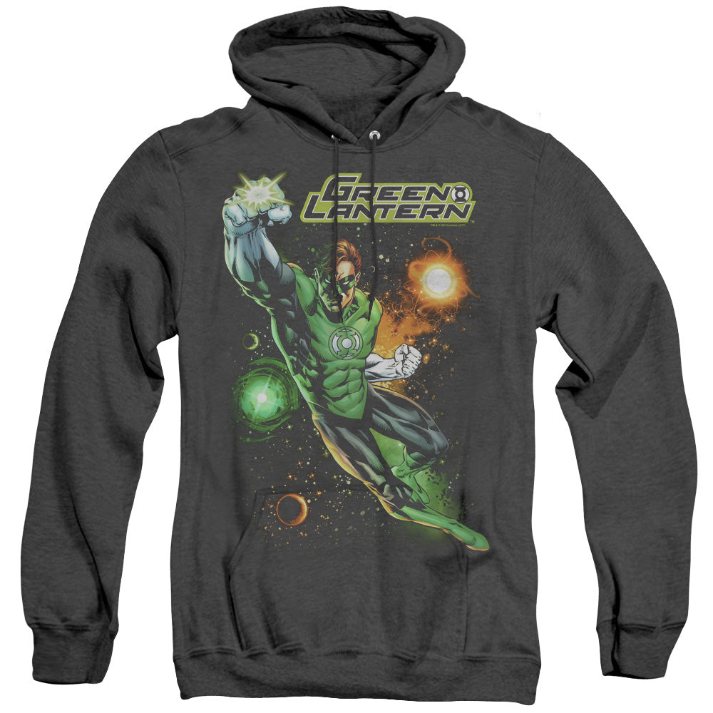 Justice League Of America Galactic Guardian Mens Heather Hoodie Black Officially Licensed