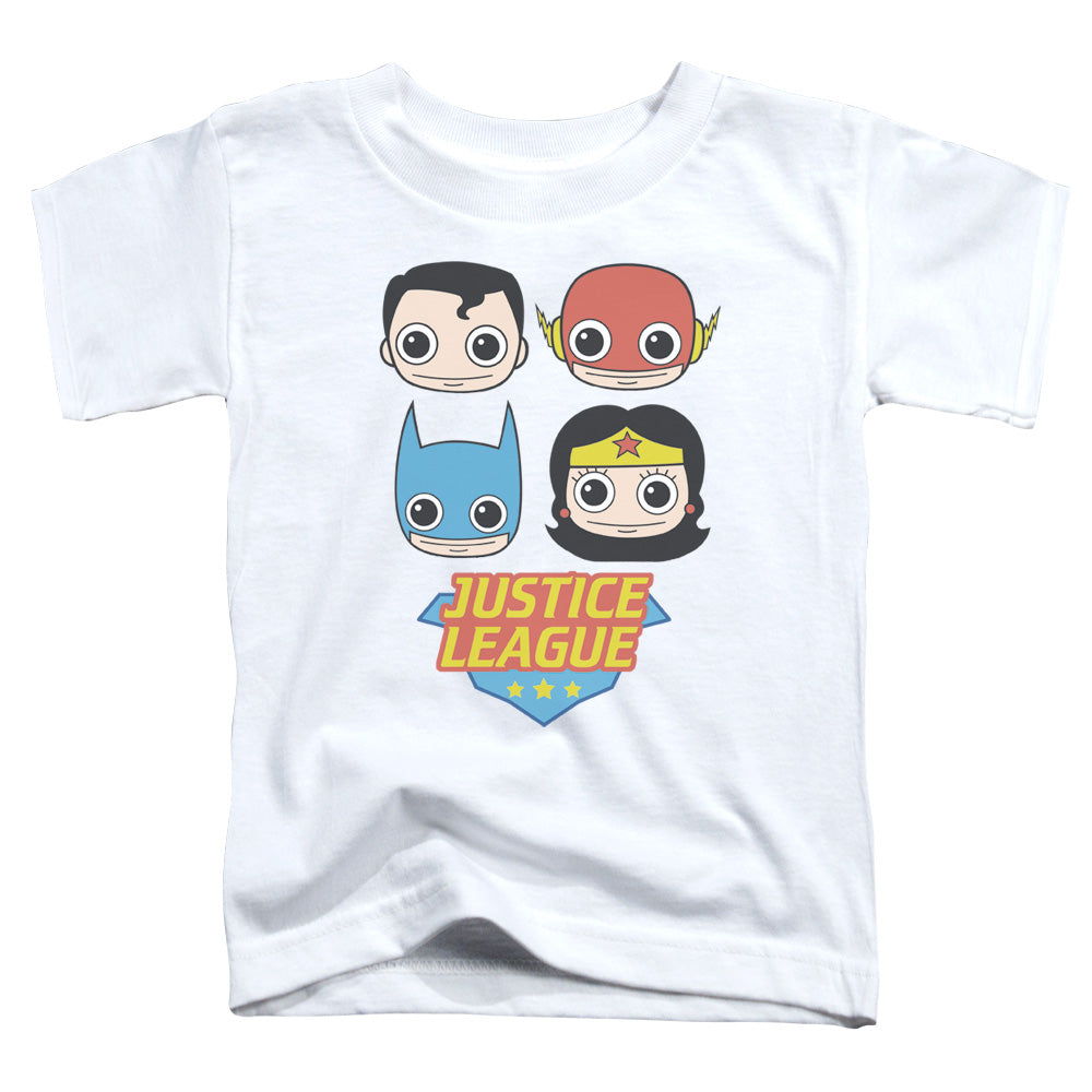 Justice League Lil League Toddler Kids Youth T Shirt White Officially Licensed