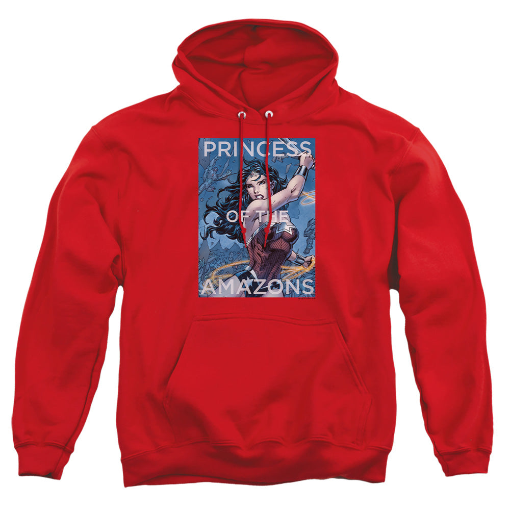 Justice League Of America Princess Of The Amazons Mens Hoodie Red Officially Licensed