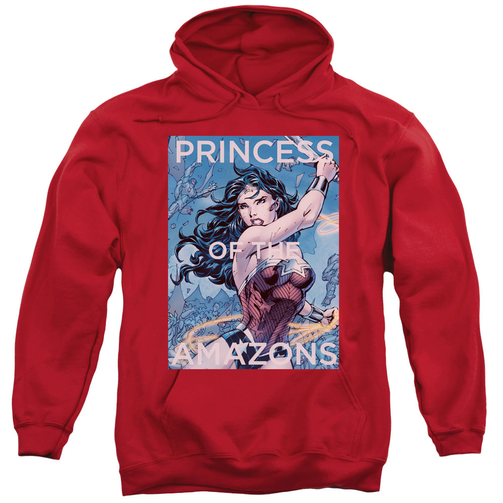 Justice League Princess of the Amazons Mens Hoodie Red Officially Licensed