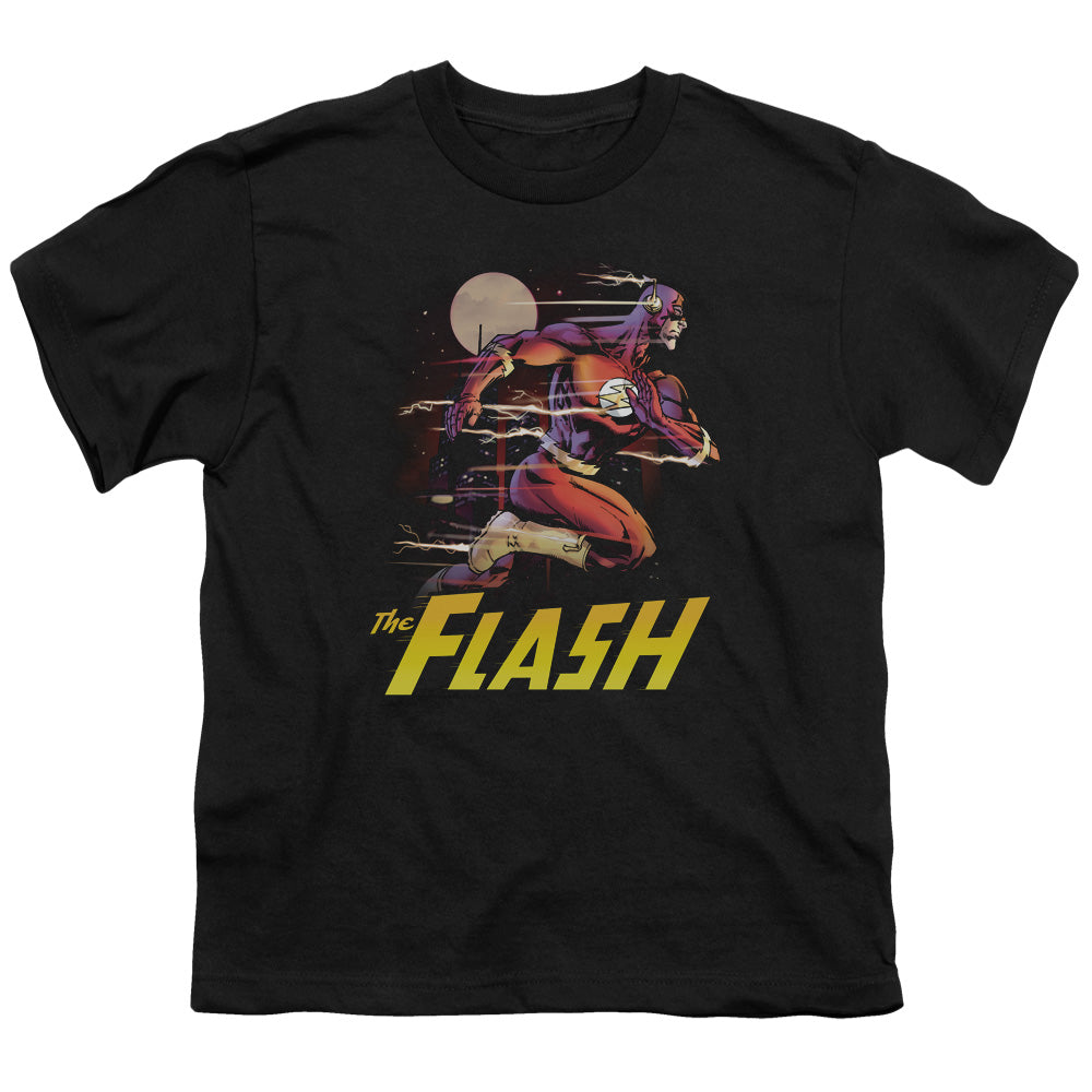 Justice League City Run Kids Youth T Shirt Black Officially Licensed