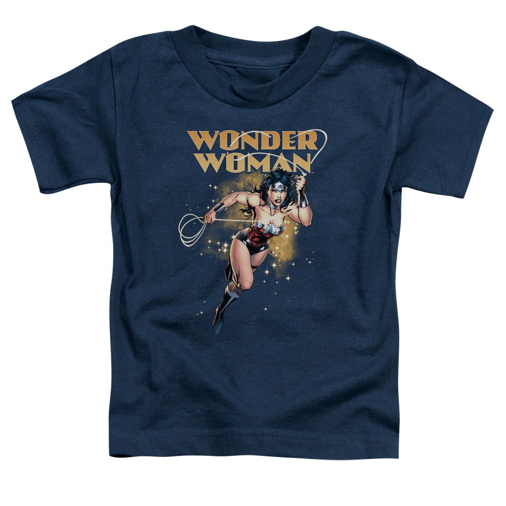 Justice League Star Lasso Toddler Kids Youth T Shirt Navy Blue Blue Officially Licensed