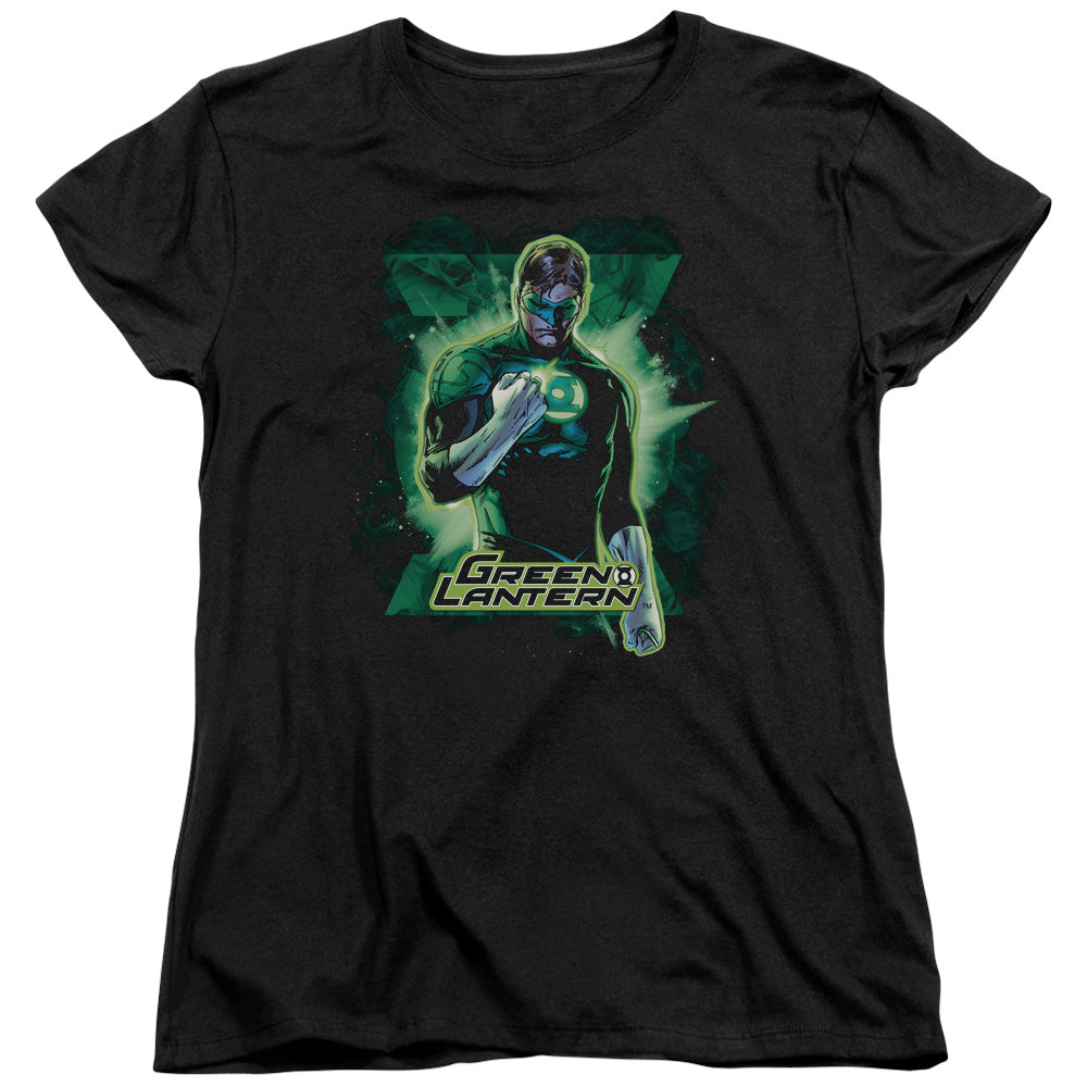 Justice League Gl Brooding Womens T Shirt Black Officially Licensed