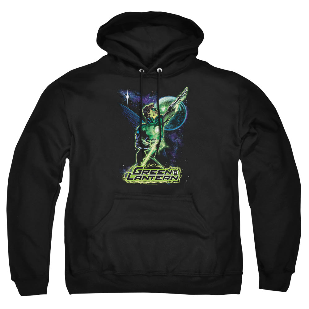 Justice League Of America Hal Galaxy Mens Hoodie Black Officially Licensed