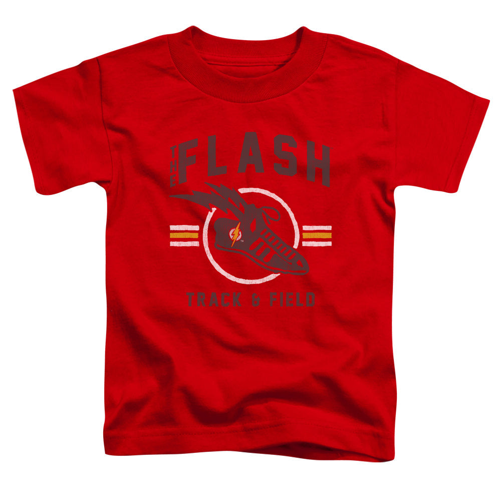 Justice League Track and Field Toddler Kids Youth T Shirt Red Officially Licensed