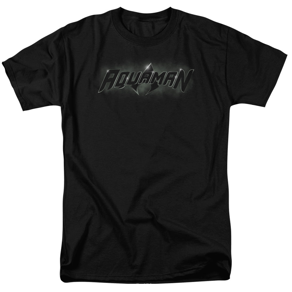 Justice League Of America Aquaman Title Mens T Shirt Black Officially Licensed