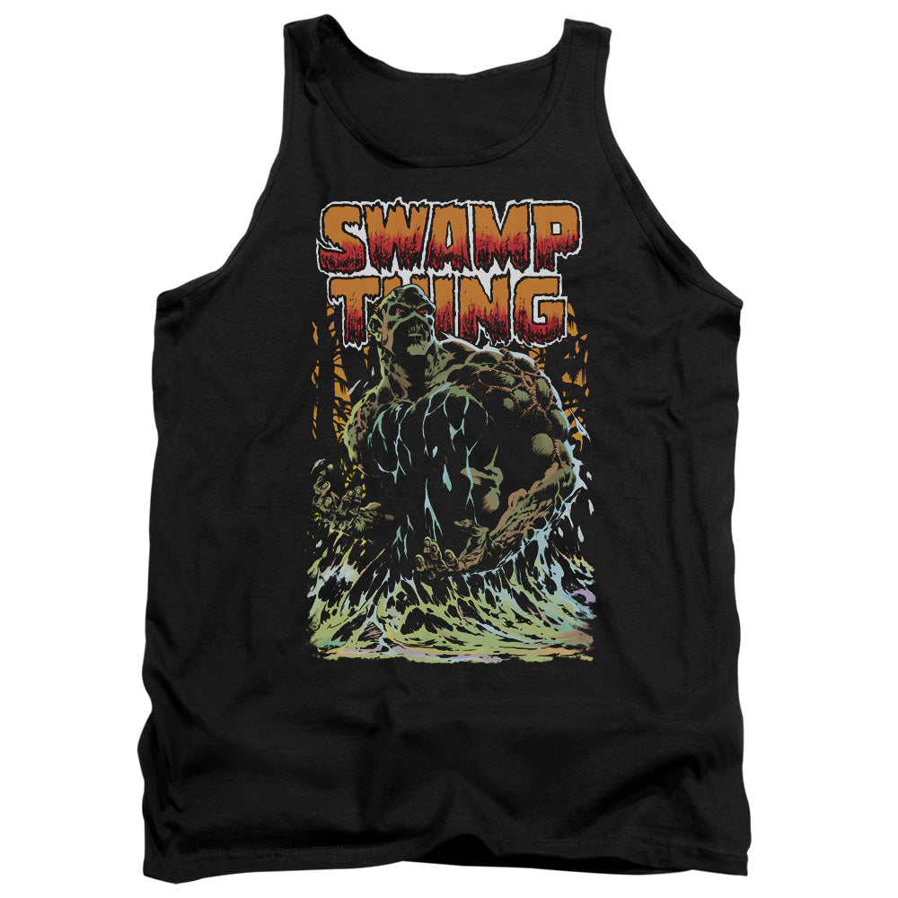 Justice League Swamp Thing Mens Tank Top Shirt Black Officially Licensed