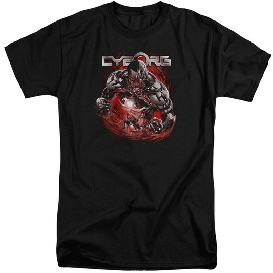 Justice League Of America Engaged Mens Tall T Shirt Black Officially Licensed