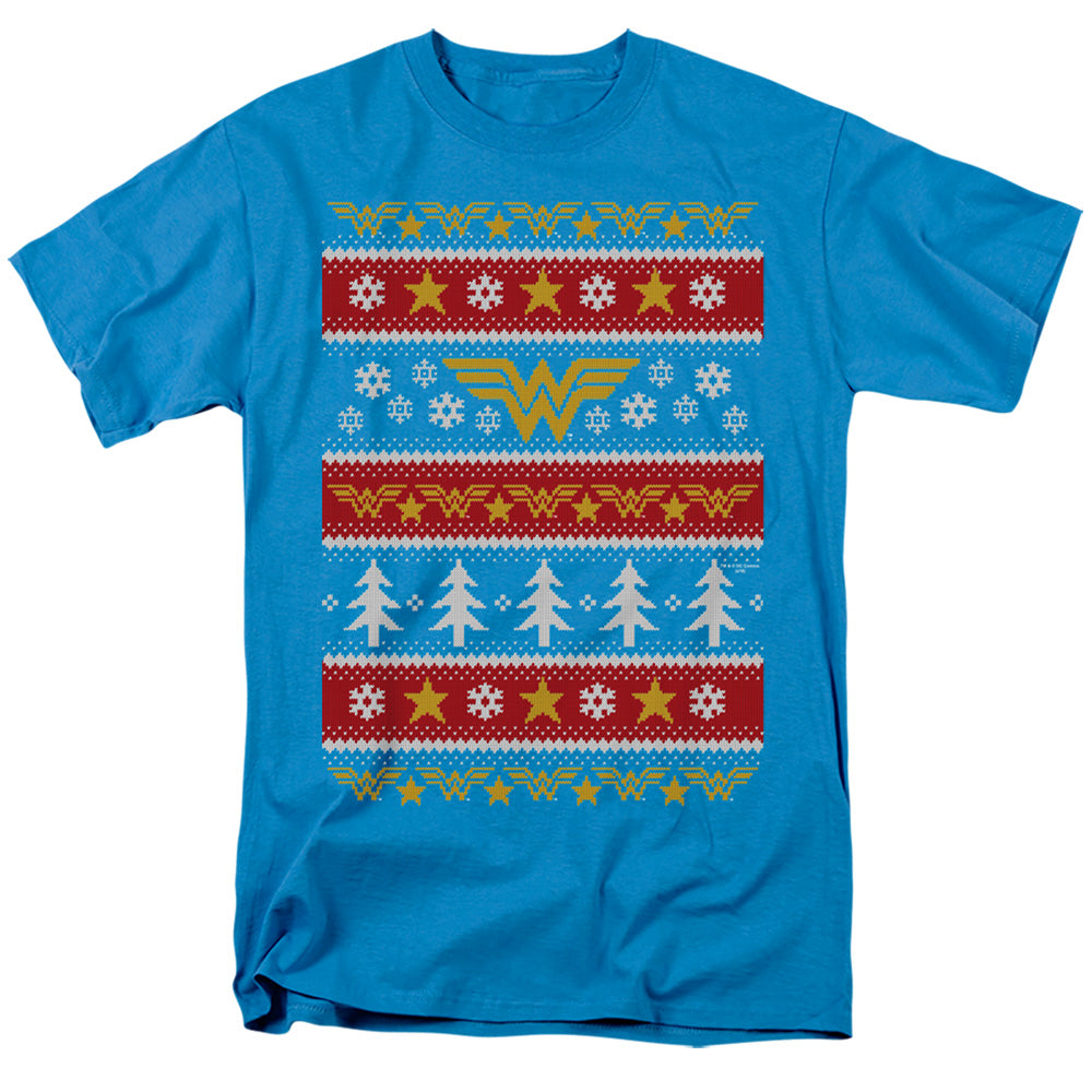 Dc Wonder Woman Wonder Woman Christmas Sweater 
 
 Mens T Shirt Turquoise Officially Licensed