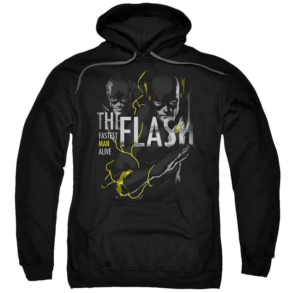 Dc Flash Bold Flash Mens Hoodie Black Officially Licensed