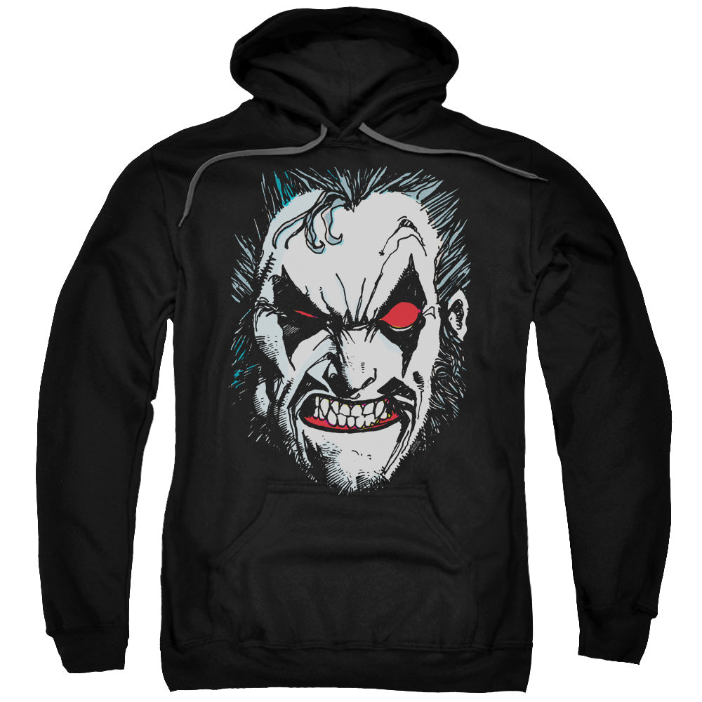 Justice League in Lo Face Mens Hoodie Black Officially Licensed